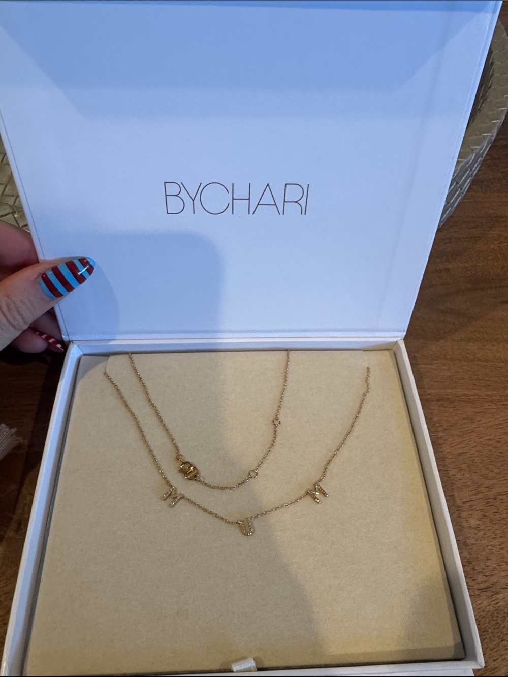 BYCHARI Gold mum Necklace